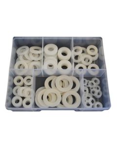 125 Piece M8 M10 M12 M14 M16 M20 Flat Washer Nylon Assortment Grab Kit28