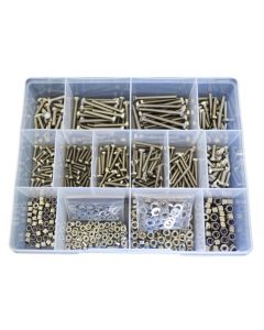 750 Piece M3 M4 Bolt Nut Washer Stainless G304 Assortment Grab Kit30