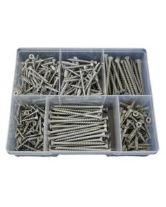 375 Piece 8g 10g Chipboard Screw Galvanised Assortment Grab Kit39