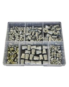 240 Piece M3 M4 M5 M6 M8 AL Series Flange Nutsert Zinc Assortment Grab Kit47