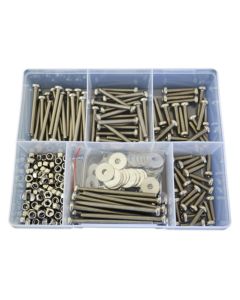 300 Piece M5 Pan Machine Screw Nut Washer Stainless G304 Assortment Grab Kit53