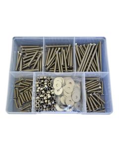 300 Piece M5 Countersunk Machine Screw Nut Washer Stainless G304 Assortment Grab Kit54