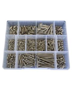 610 Piece 4g 6g 8g Countersunk Self Tapper Screw Stainless G304 Assortment Grab Kit59