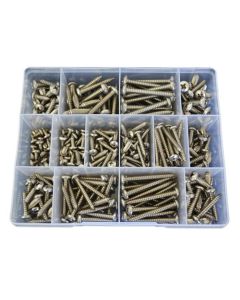 305 Piece 10g 12g 14g Pan Self Tapper Screw Stainless G304 Assortment Grab Kit259