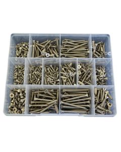 540 Piece 6g 8g 10g Countersunk Self Tapper Screw Stainless G316 Assortment Grab Kit63