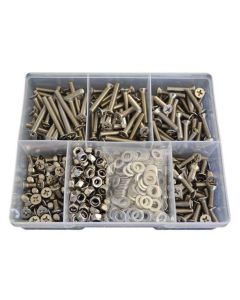 660 Piece M6 Countersunk Machine Screw Nut Washer Stainless G316 Assortment Grab Kit74