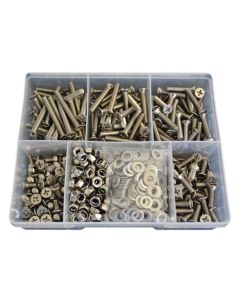 660 Piece M6 Countersunk Machine Screw Nut Washer Stainless G304 Assortment Grab Kit75