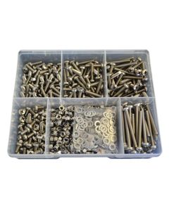 780 Piece M5 Pan Machine Screw Nut Washer Stainless G304 Assortment Grab Kit79