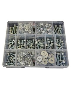 630 Piece M5 M6 Socket Cap Nut Washer High Tensile Zinc Assortment Grab Kit7