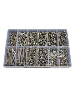 1020 Piece M6 Bolt Nut Washer Stainless G304 Assortment Grab Kit87