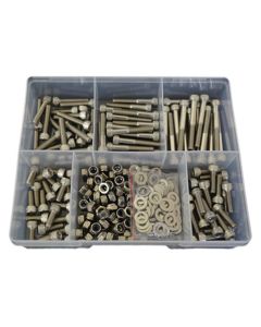 270 Piece M5 Socket Cap Nut Washer Stainless G304 Assortment Grab Kit8