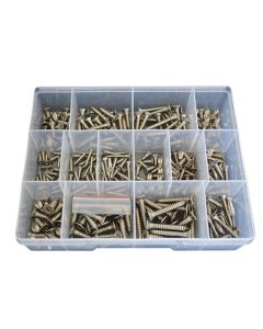 269 Piece 6g 8g 10g 14g Countersunk Post Torx Security Self Tapper Screw Stainless G304 Assortment Grab Kit90