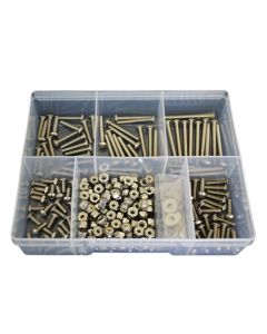 300 Piece 10-24 (3/16") UNC Button Socket Nut Washer Stainless G304 Assortment Grab Kit93