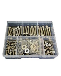 275 Piece 5/16" UNC Socket Cap Nut Washer Stainless G304 Assortment Grab Kit94