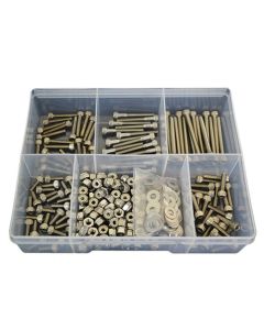 300 Piece 10-24 (3/16") UNC Socket Cap Nut Washer Stainless G304 Assortment Grab Kit95