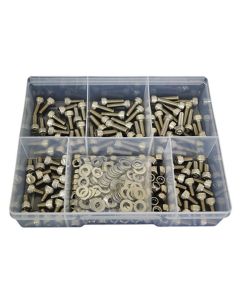 300 Piece M6 Socket Cap Nut Washer Stainless G304 Assortment Grab Kit96