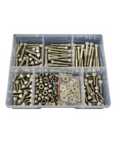 290 Piece M6 Socket Cap Nut Washer Stainless G304 Assortment Grab Kit9