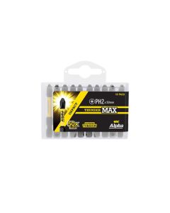 PH2 x 50mm Alpha ThunderMAX Impact Phillips Power Driver Bit - 10 Pack Handipak PH250SMH