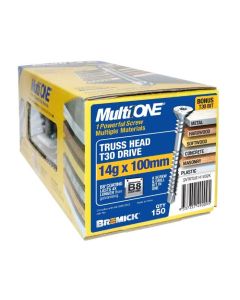 14g (6.3mm) x 100mm B8® Bremick MultiONE™ Countersunk Truss Torx (T30) Multi Screws Treated Pine