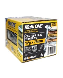 12g (5.5mm) x 75mm B8® Bremick MultiONE™ Contour Torx (T30) Screws Treated Pine