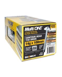 14g (6.3mm) x 100mm B8® Bremick MultiONE™ Contour Torx (T30) Multi Screws Treated Pine