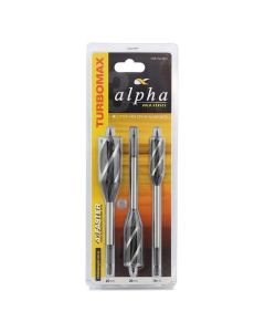 3 Pce 16,20,25mm 4 Cutter Auger Bit Set Alpha TS4C-SET3