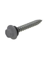 12g (5.50mm) x 25mm NEO Basalt Hex Flange Timber T17 Cladding Screw Galvanised