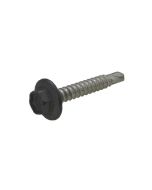 10g (4.80mm) x 25mm Monument Hex Flange (5/16") Metal Self Drilling Cladding Screw Galvanised