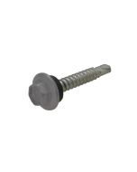 10g (4.80mm) x 25mm NEO Basalt Hex Flange (5/16") Metal Self Drilling Cladding Screw Galvanised