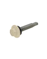 10g (4.80mm) x 25mm NEO Paperbark Hex Flange (5/16") Metal Self Drilling Cladding Screw Galvanised