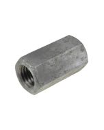 M24 x 3.00p x 72mm Metric Coarse Galvanised Class 5 Hex Rod Coupler Coupling Nuts Low Tensile