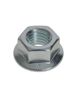 M4 x 0.70p Metric Coarse Zinc Class 8 Hex Flange Serrated Nuts High Tensile DIN 6923