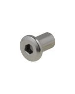 M6 x 1.00p x 12mm Metric Coarse Stainless A2-70 G304 Flat Head Socket JCB Barrel Connector Nuts