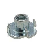 M8 x 1.25p x 17mm Metric Coarse Zinc Tee Nuts Low Tensile