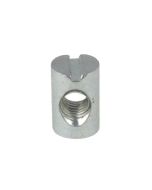 M8 x 11.6mm (D) x 20mm (L) Metric Coarse Zinc Cross Dowel Slotted JCB Barrel Nuts Low Tensile